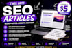 write SEO optimized blog posts and website articles