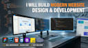 create a modern business website with custom web development