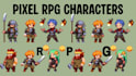 do rpg pixel art animation pixel character pixel art sprite sheet 8bit 16,32bit