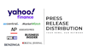 do press release distribution on yahoo finance