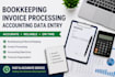 do bookkeeping, invoice processing and accounting data entry