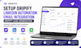 setup dripify linkedin automation email integration dripify lead generation