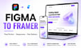 convert figma design to framer responsive website