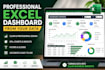 create a professional excel dashboard with charts, kpis, and insights