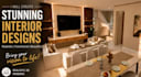 realistic interior space villas and floor plans