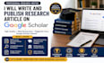 write and publish research article on google scholar