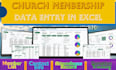 handle church membership data entry in excel