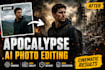 create stunning post apocalyptic ai photo edits