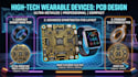 do smart ring pendant watch glass pcb design wearable device