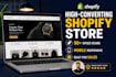 design a high converting shopify store or shopify website redesign