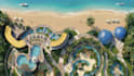 create 3d lowres beach resort concept design for stunning visualizations