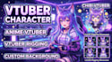 vtuber character, chibi vtuber, anime vtuber, vtuber rigging, vtuber background