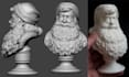 sculpt realistic 3d printable head bust figure statue 3d face model 3d printing