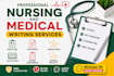 write nursing case studies, concept maps and progress notes