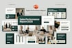 create corporate research report presentation,business performance report design