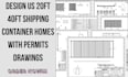 design US 20ft 40ft shipping container homes with permits drawings