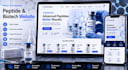 design a modern peptide and biotech website