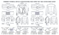 create tech pack for leather jacket leather wears glove and belt tech pack