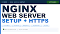 set up nginx web server and https for your application