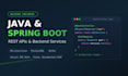 develop robust java spring boot rest apis and backend services