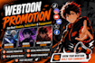 promote your webtoon webcomic, tapas manga comic promotion