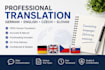 translate german to czech and slovak manually