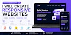 create responsive frontend landing page