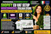 shopify eu vat setup, woocommerce italian store, amazon listing, pod store setup
