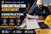 draft subcontractor agreement, construction contract and contractor agreement