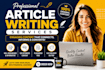 provide professional article services