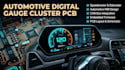 develop digital speedometer and odometer cluster pcb design