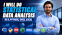 do statistical data analysis in r, python, spss, excel