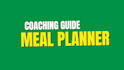 meal planner guide, wellness book, coaching manual