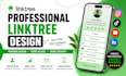 design professional linktree, beacons and link in bio page