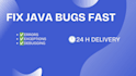 fix your java bugs, errors, and exceptions fast