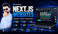 develop a responsive next js websites or web application
