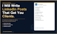 write engaging linkedin posts for coaches and consultants