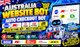 do australia website bot, bigw bot, kmart bot, target bot, ebgames bot, jb hifi