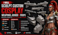 sculpt custom cosplay weapons, armor and props