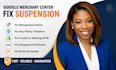 fix google merchant center suspension and misrepresentation