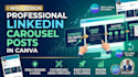 design professional linkedin carousel posts in canva