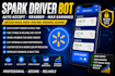 setup spark driver bot, spark delivery bot auto accept orders bot, spark grabber
