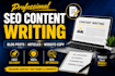 write SEO optimized blog posts and articles