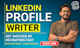 write and optimize your linkedin profile, headline and about section