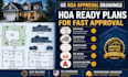 draft site plans and elevations for hoa architectural approval