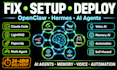 fix setup openclaw hermes ai agent obsidian memory multi agent n8n paperclip mcp