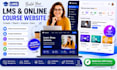 build lms educational website online course website education, elearning website