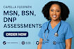 do flexpath, bsn, msn and dnp nursing tasks