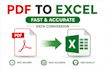 convert PDF to excel accurately and fast