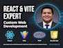 develop a responsive web application using react and vite